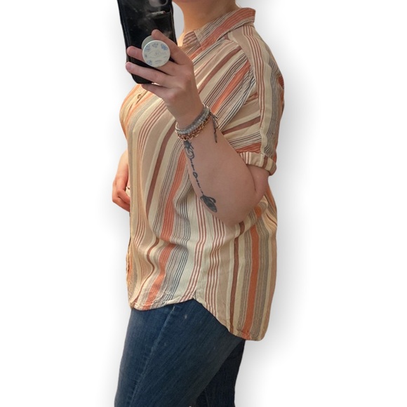 Universal Thread Blush Stripe Button Down - Picture 5 of 14